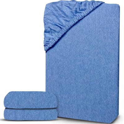ApexArte® Matrasovertrek 90x200 - Dekbedovertrek - Hoeslaken - Matrasbeschermer - Extra Zacht - Koningsblauw