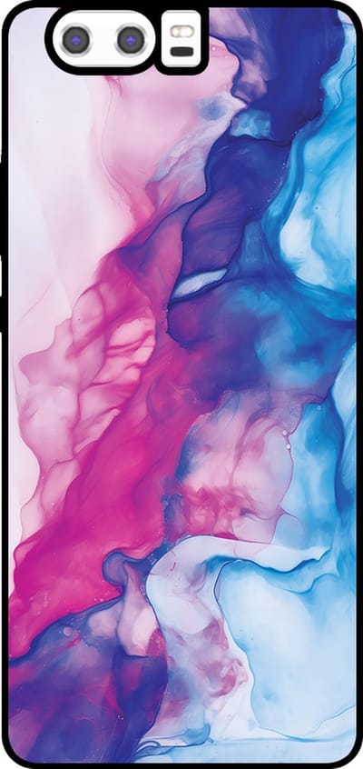 Smartphonica Telefoonhoesje Geschikt voor Huawei P10 met Roze Blauw Marmer Opdruk - TPU Backcover Case Rose Blue Marble Design geschikt voor Huawei P10