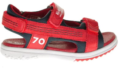 Kickers Rood Blauwe Lederen Jongenssandaal maat 33