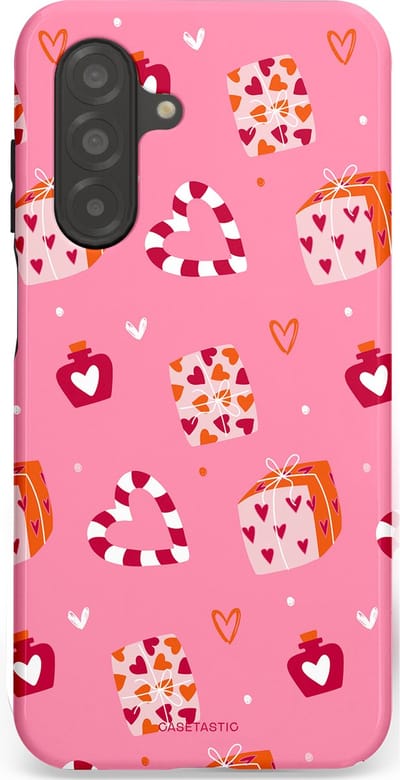 Casetastic Hoesje Geschikt voor Samsung A26 - Stijlvolle Beschermende Duo-layer Case - Zoete Liefde Roze