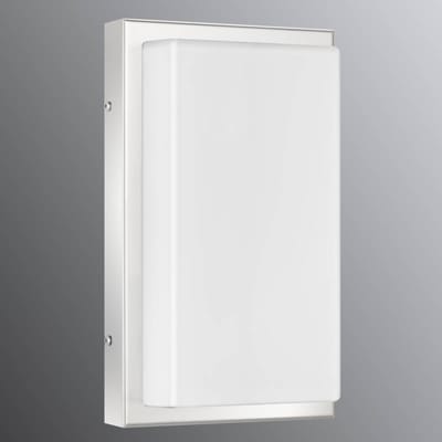 LCD Buitenwandlamp Julea, roestvrij staal, glas, E27