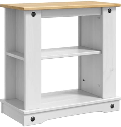 vidaXL - Aquarium - Stand - CORONA - Wit - en - Bruin - 60 - x - 30 - x - 60 - cm - 150 - kg