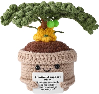 Dailygoods- Kokospalm - Positieve Plant - Tropische Decoratie - Emotionele Ondersteuning - Cadeau voor Huis/Kantoor - 13x11x6,5 cm - Decoratieplant