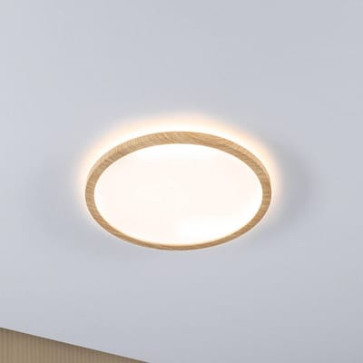 LED-paneel Atria Shine Backlight IP44 rond 293 mm 16W 1600lm 3000K Houtlook