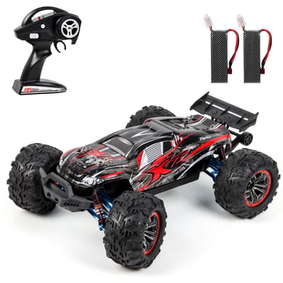 F14A RC voiture haute vitesse 1/10 2.4GHz voiture de course 70 km/h 4WD voiture tout-terrain sans brosse avec pièces métalliques C moyeu transporteur bras de Suspension 2 battery