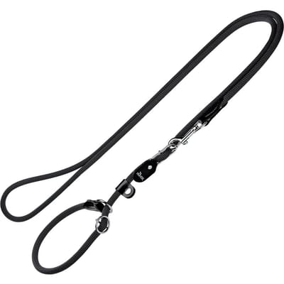 Hunter Retriever-Politieriem Freestyle 2,6m Ø 1 cm Zwart