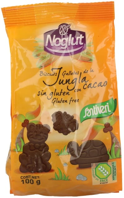 Santiveri Jungle koekjes cacao glutenvrij 100 Gram