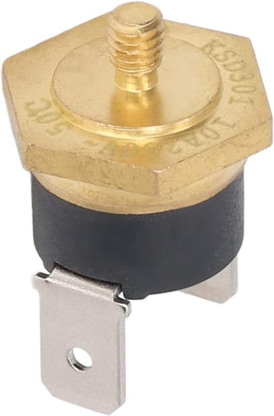 Set van 5 Koperen Thermostaten M4 Schroefdraad - 250V Temperatuurschakelaar 60°C