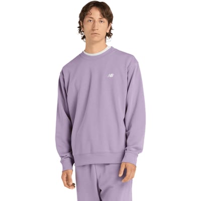 New Balance Terry Sweatshirts Heren - Paars - Maat L - Katoen Jersey
