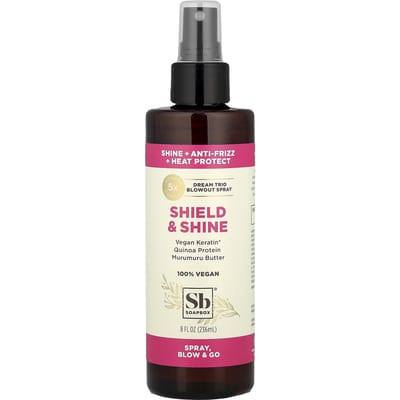 Soapbox, Shield & Shine, Dream Trio Blowout Spray, 8 fl oz (236 ml) white