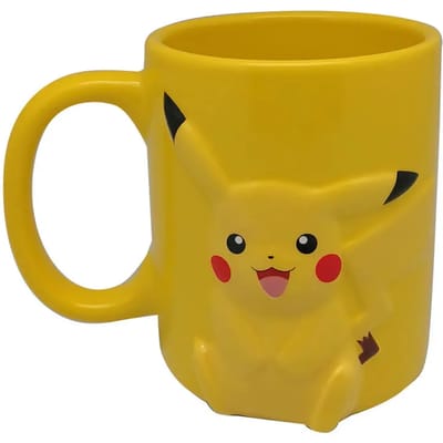 Pokémon 3D Pikachu Keramische Mok Geel - 325 Ml.
