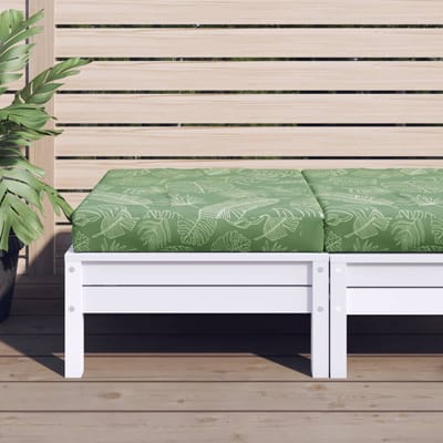 vidaXL - Palletkussen - bladpatroon - 60x60x8 - cm - oxford - stof