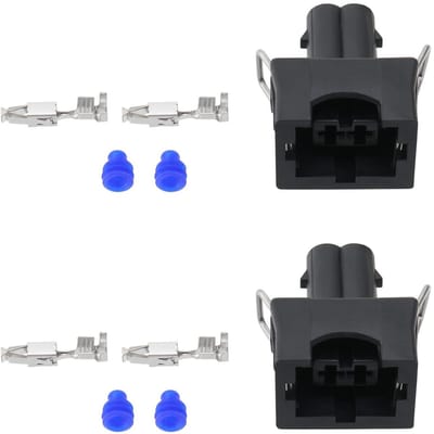 Dailygoody - Waterdichte Connector - 2 Pin Autoconnector - Geschikt voor Volkswagen en Skoda - Hoogwaardige Vervanging - Inclusief Afdichtingen e