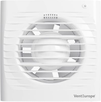 Stil Badkamerventilator 100mm met Timer, Terugslagklep en Muggennet