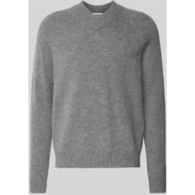 Gebreide pullover met ribboorden, model 'NUMIR'