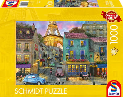 Schmidt - Legpuzzel - In de straten van Parijs - 1000 stukjes - Volwassenen - vanaf 12 jaar
