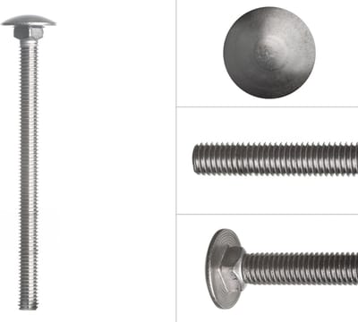 Slotbouten RVS M6 x 80 mm | 50 stuks
