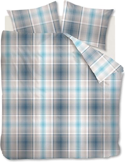 Beddinghouse Baker Dekbedovertrek - Aqua blauw 260x200/220