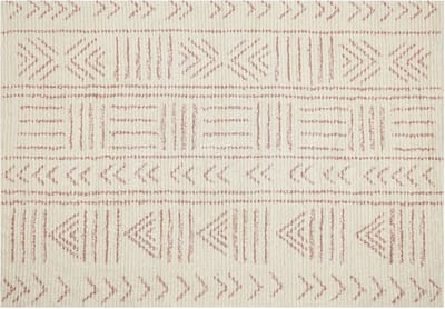 EDIRNE - Laagpolig vloerkleed - Beige - 160 x 230 cm - Katoen