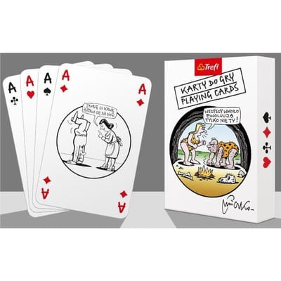 Mleczko Speelkaarten van Muduko - Satirische Illustraties