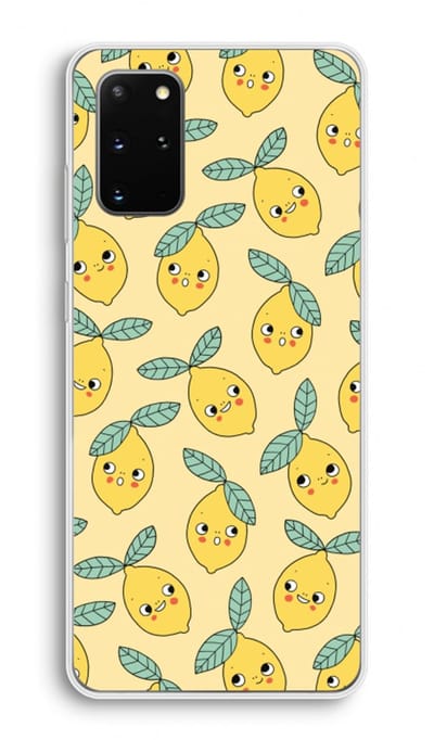 Hoesje geschikt voor Samsung Galaxy S20 Plus hoesje - Citroenen - Soft Cover Telefoonhoesje - Bescherming aan alle Kanten en Schermrand