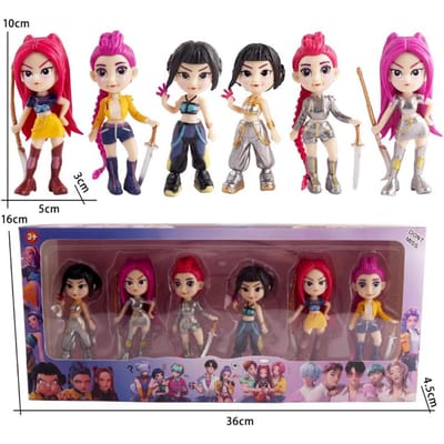 Nieuwe kpop geschenkdoos 6 stuks/set voor heksenjachtgroep, Saja Boys, handgemaakte kantoorfiguur, Kerstcadeau