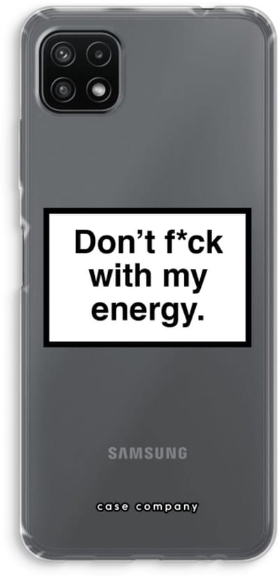 Case Company® - Hoesje geschikt voor Samsung Galaxy A22 5G hoesje - My energy - Soft Cover Telefoonhoesje - Bescherming aan alle Kanten en Schermrand