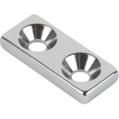 Fix-o-moll Bevestigingsmagneet - Verzonken Gat - Neodymium - 28x12mm - 4 Stuks