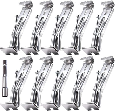 Dakgoothaken Set - Gootbeugels Clips - Dakgoot Bevestigen - Verborgen Houder Ontwerp - 12.7 cm