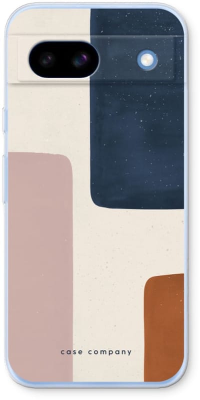 Case Company® - Hoesje geschikt voor Google Pixel 8a hoesje - Geo #5 - Soft Cover Telefoonhoesje - Bescherming aan alle Kanten en Schermrand