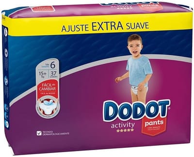 Baby Luierbroekjes - Broekjes Luiers - Actieve Baby's - Zachte Elastische Taille - Maat 6 - 37 Stuks - Wit