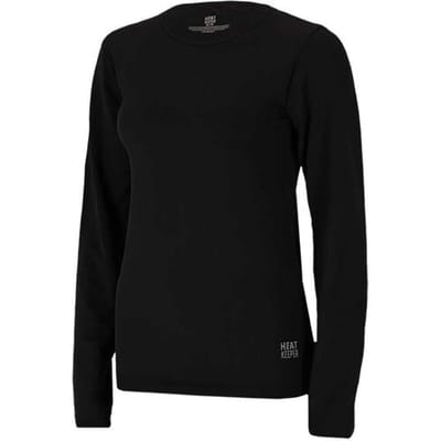 Heatkeeper - Thermoshirt - Dames - Basic Naadloos Zwart - Maat S/M