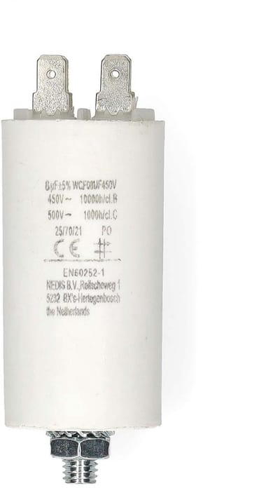 Nedis Condensator - 8.0 uF - 450 V - Faston - 1 Stuks
