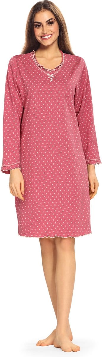 Comtessa Nachthemd 'Dolce Vita Wildrose' - 100cm - Maat 58
