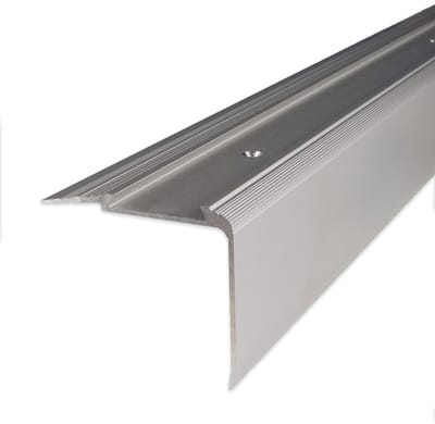 Trapneus Profiel - Trapprofiel Hoekprofiel - Trap Randen Afwerken - Geanodiseerd Aluminium - 100 cm Lengte - Zilver