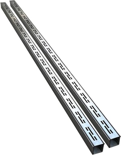 Afvoergoot Set - Lineaire Goot - Waterafvoer Garages - Roestvrij Staal 304 - 2 Stuks - Zilver