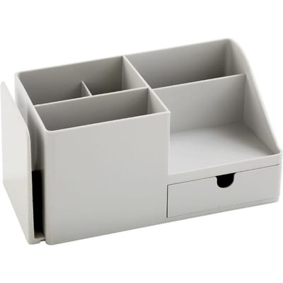 Kantoororganisator Potloodopslaghouder Bakken Penhouder Desktop Schaalbare Diversen Doos Briefpapier Make-up Stationaire benodigdheden grijs
