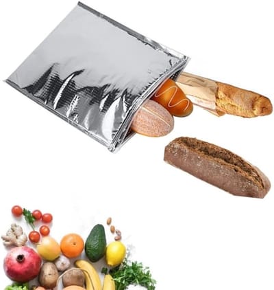 Set van 5 geïsoleerde broodtrommels, waterdicht en multifunctioneel voor school, picknick en reizen, 25 x 30 cm