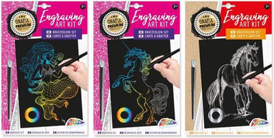 Grafix Art kit graveer set (1 stuk) assorti