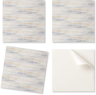 Decoratieve wandtegels van zelfklevend vinyl met abstracte textuur en strepen, 20x20x20 cm