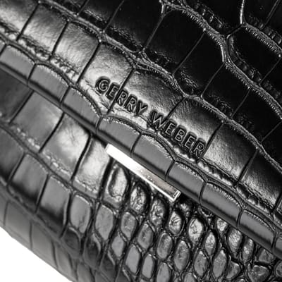 GERRY WEBER schoudertas Festive Croco Shoulderbag Black zwart