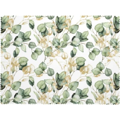 Gouden Eucalyptusblad Tafelkleed Saliegroene Bladeren Aquarel Tafelhoes Botanische Keuken Eetkamer Feest Decoratie 160x260cm