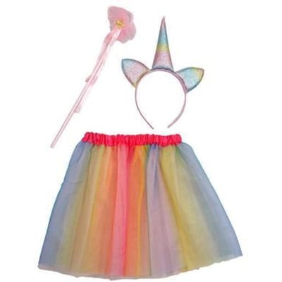 Dress-Up Set Rainbow Unicorn Feestkleding