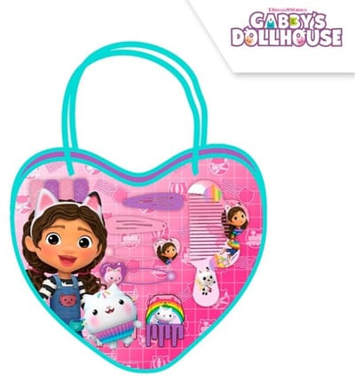 Gabby’s Poppenhuis Harttasje met Haaraccessoires & Kam – Roze – Cadeauset voor Meisjes