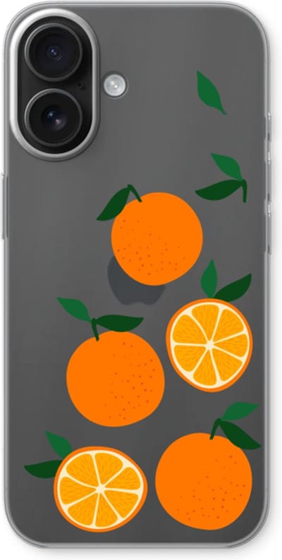 Case Company® - Hoesje geschikt voor iPhone 16 hoesje - Will you be my clementine - Soft Cover Telefoonhoesje - Bescherming aan alle Kanten en Schermrand