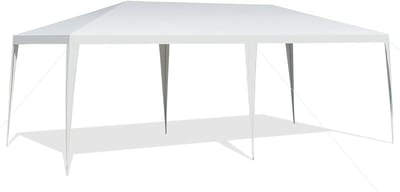 Partytent - Paviljoen Tuinfeest - Buitenfeesten Organiseren - Waterafstotend Stalen Frame - 600 x 300 cm - Wit