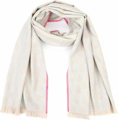 Bijoutheek Sjaal (Fashion) hartjes (80x180cm) Beige