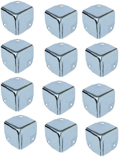 Allecto - Metaal Hoekbeschermers - Hoekbescherming voor Dozen - Duurzaam en Stijlvol - 40 x 40 mm - Decoratieve Hoekbeschermer - Geschikt voor Tool..