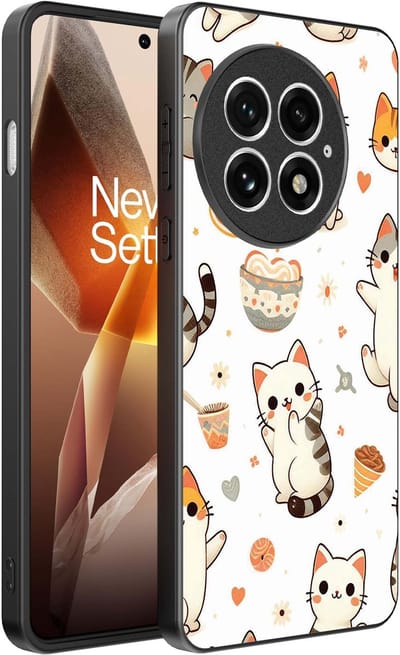 Smartphonica Telefoonhoesje Geschikt voor OnePlus 13 met katten opdruk - TPU backcover case cat design geschikt voor OnePlus 13