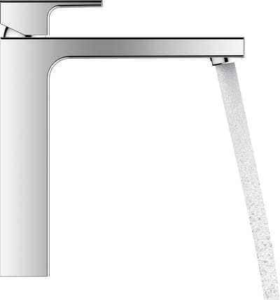 Hansgrohe Vernis Shape 1 greeps wastafelkraan - 230 zinc - met trekwaste - hoogglans chroom